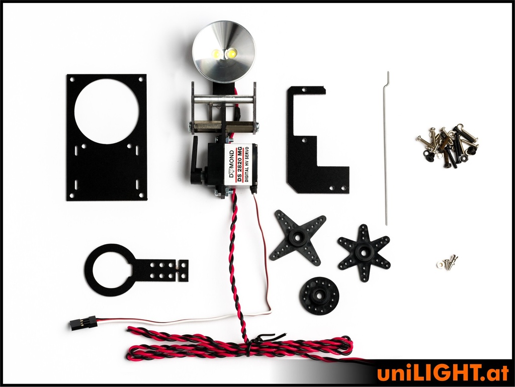 
30mm Klappscheinwerfer, 8Wx2, T-FUSE, HV