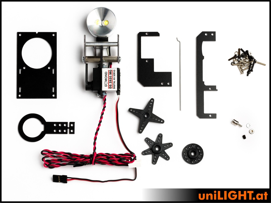 
30mm Klappscheinwerfer, 8Wx2, T-FUSE, HV