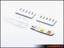 11mm DUAL Navigation + Blitzlicht, 8Wx2, Economy SET
