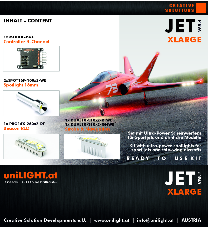 Set für Sport-Jets XLARGE(2.5m-3.5m) Gen.4