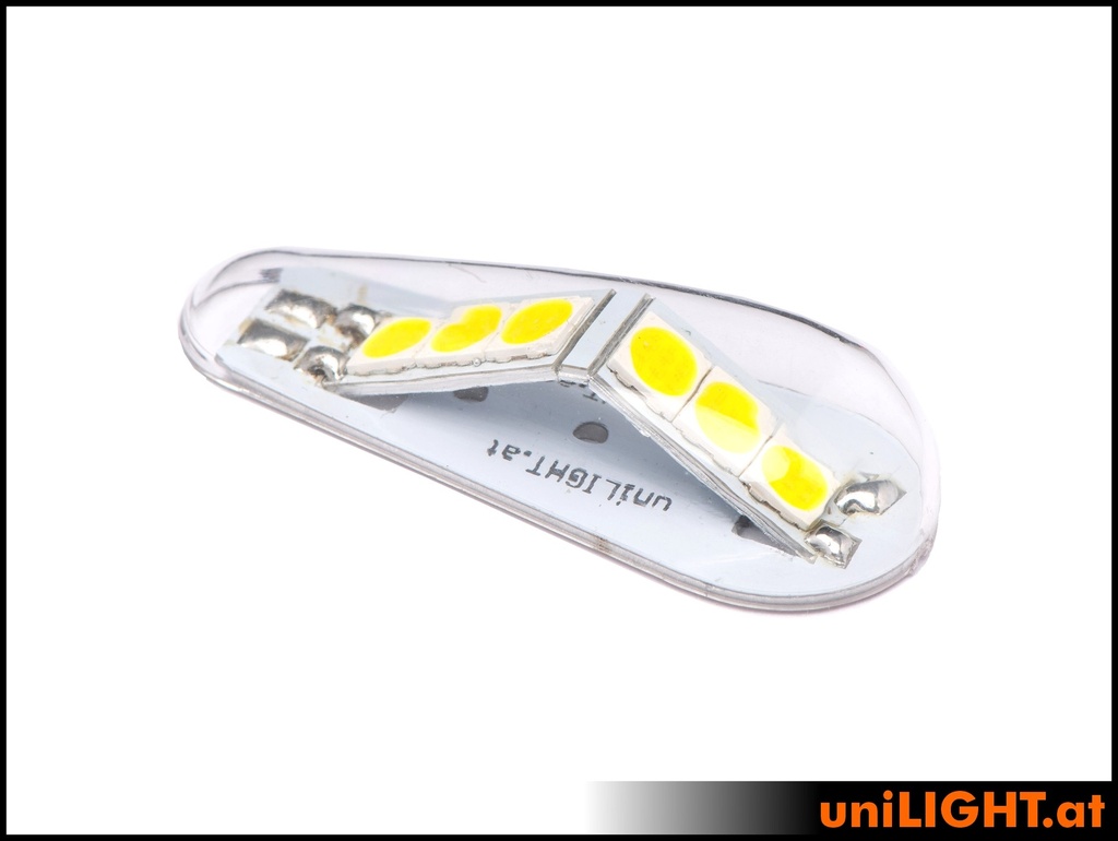 20mm Blitzlicht, + 180°, 2S/8V, 36Wx3
