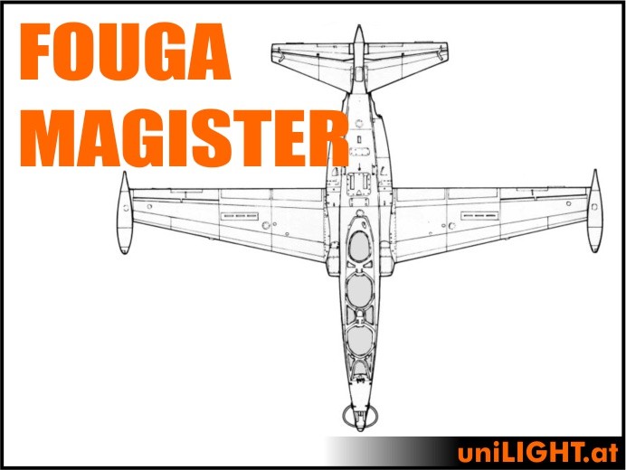 Fouga Magister (1:6, 2m, STANDRD)