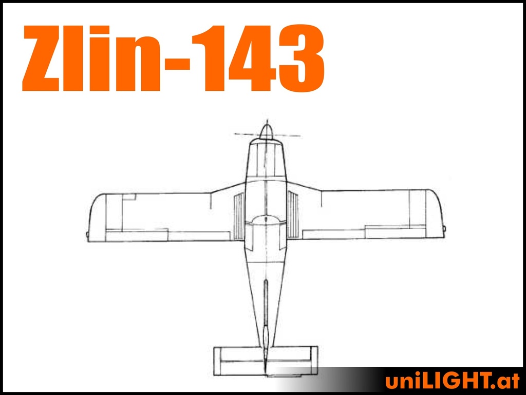 Zlin 143 (1:4, ~2.5m, CIVIL/POWER)