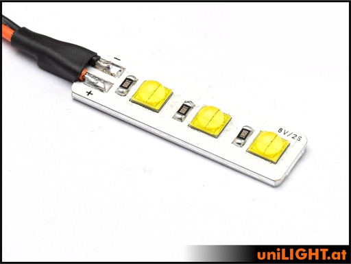 [BSTRB-3-8V-WE] Ultra-Blitzlicht Balken, 8V/2S, TRIPLE