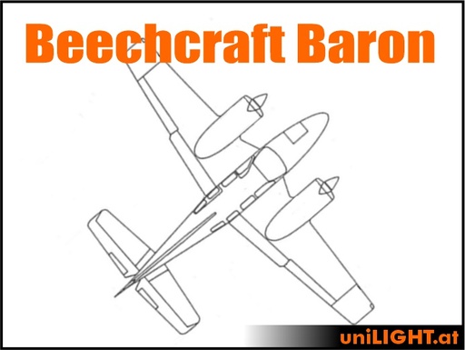 [BND-Baron-3-PRO] Beechcraft Baron (1:3, 3.9m, PRO)