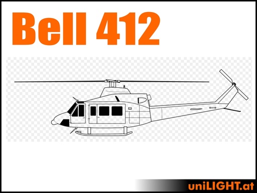 [BND-Bell412-6-STA] Bell 412 (1:6, 2.4m, STANDARD)