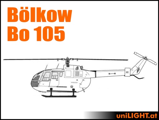 [BND-Bo105-7-CIV] Bölkow Bo 105 (1:7, 1.4m, CIVIL/SPORT)