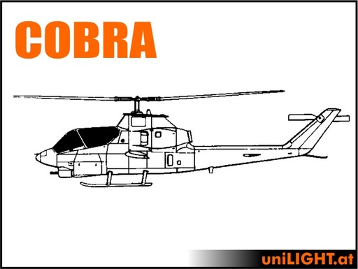 [BND-COBRA-9-CIV] Bell AH-1 SuperCobra (1:9, 1.5m, CIVIL/SPORT)