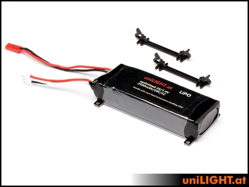 [LIPO-2S-B2500] uniLIGHT Black-Series 2S/2500mAh