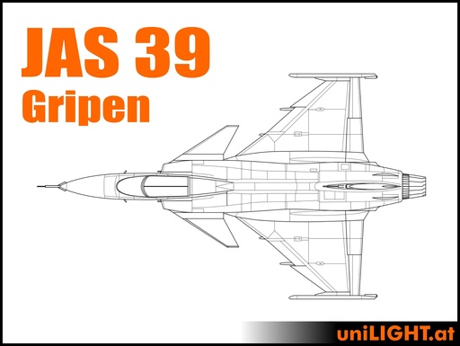 [BND-Gripen-7-PRO] Saab JAS 39 Gripen (1:7, 2m, PRO)
