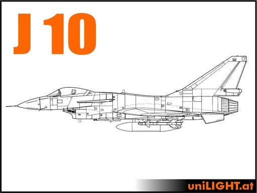 [BND-J10-6-CIV] Chengdu J-10 (1:6, 2.7m, CIVIL/SPORT)