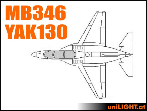 [BND-M346_YAK130-4-CIV] Aermacchi M346 and YAK130 (1:4, 2.8m, CIVIL/SPORT)