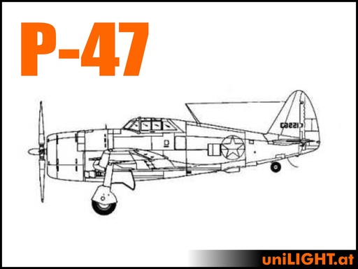 [BND-P47Thunderbolt-4-STA] Republic P-47 Thunderbolt (1:4, 3m, STANDRD)