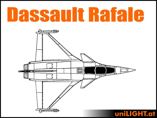 [BND-Rafale-4-CIV] Dassault Rafale (1:4, 4m, CIVIL/SPORT)
