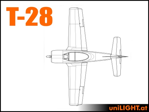 [BND-T28-6-CIV] North American T-28 Trojan (1:6, 2m, CIVIL/SPORT)