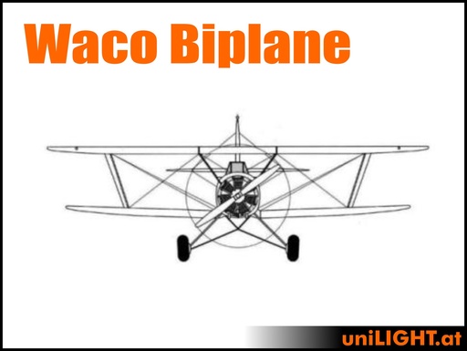 [BND-WACO-3-CIV] Waco F series Biplane (1:3, 3m, CIVIL/SPORT)