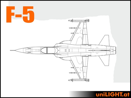 [BND-F5-7-PRO] Northrop F-5 und F-20 (1:7, 1.9m, PRO)