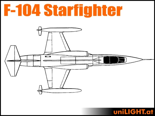 [BND-F104-4-STA] F-104 Starfighter (1:4, 4.1m, STANDARD)