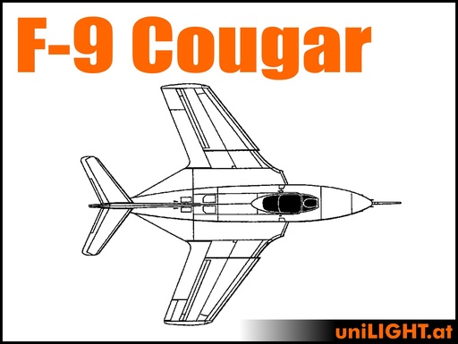 [BND-F9-5-EXA] Grumman F9 Cougar (1:5, 2.2m, EXACT F-9)