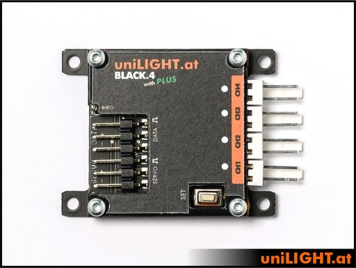 [MODUL-B4PLUS] uniLIGHT 4-Kanal PLUS, BLACK.4+