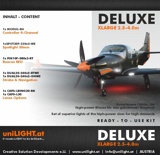 [SET-DLX-XL] Set für Deluxe Serie XLARGE(2.5m-4m)