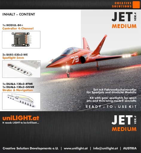 [SET-JET-M4] Set für Sport-Jets MEDIUM(1.5m-2.2m) Gen.4