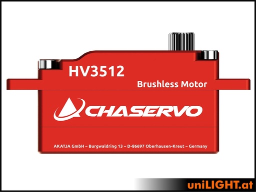 [CHA-HV3512] CHASERVO HV3512 25T low profile HV Brushless Servo (VERTIKAL)