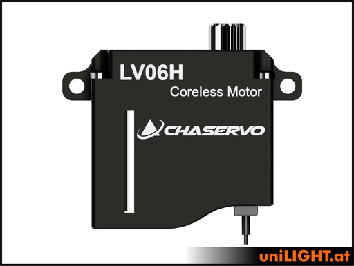 [CHA-LV06H] CHASERVO LV06H 15T 6mm LV Servo für F3K, F5K U.Ä. (HORIZONTAL)