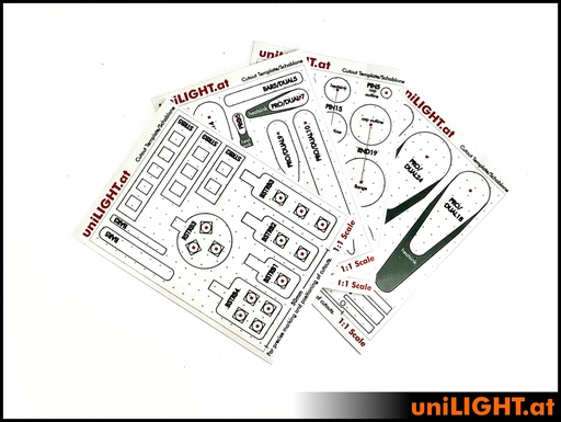 [CASE-STENCIL] Selbstklebende Ausschnittschablonen für uniLIGHT Lichter