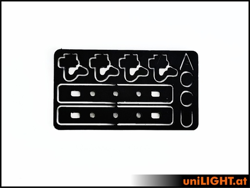 [CASE-MODUL-LIPO] Montageklammer Set für LIPO-800E, 850 und 1600